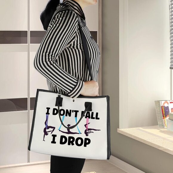 Aerialist Cosmetic Makeup Bag Aerial Yoga Gifts I Don't Fall I Drop Aerial Dance - Picture 7 of 7